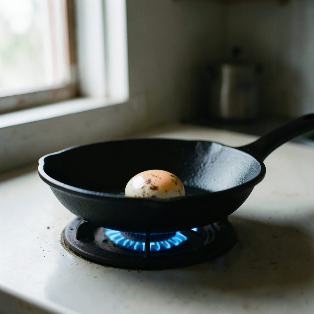 The first pass, in the pan