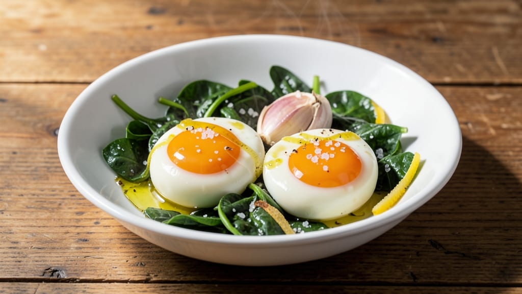 Boiled Eggs and Spinach Recipe: Protein-Packed Breakfast in 10 Minutes