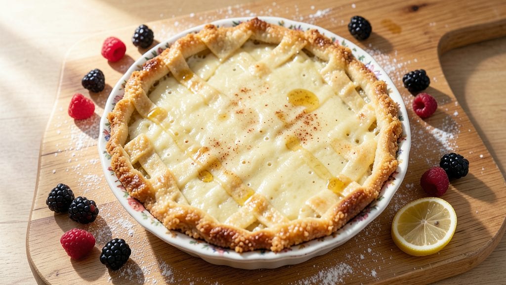 Grandma's Old-Fashioned Egg Custard Pie Recipe: Silky Smoothness With Caramelized Cornflake Crust