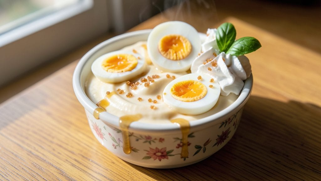 Hard-Boiled Egg Pudding Recipe: Silky Texture With Crunchy Yolk Bites