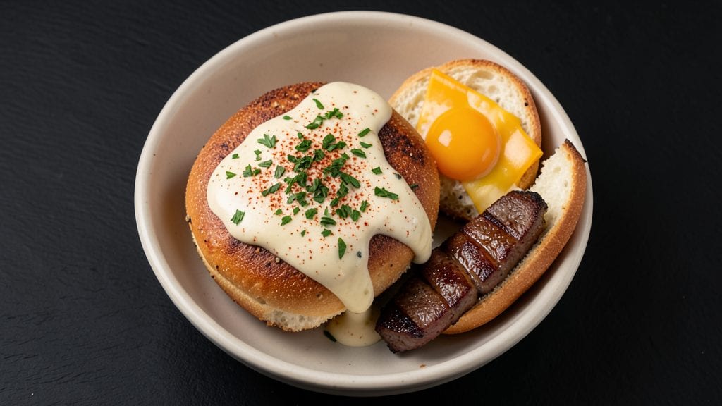 McDonald's Steak Egg and Cheese Bagel Sauce Recipe: Smoky Garlic-Herb Cream Cheese Spread