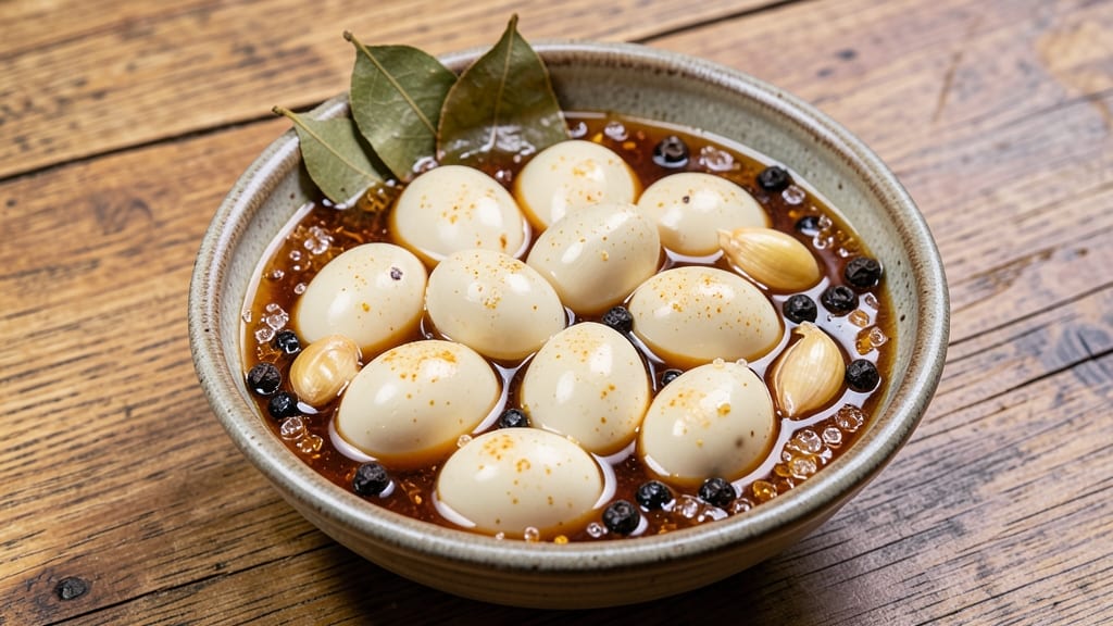 Filipino Pickled Quail Eggs Recipe: Tangy Vinegar and Garlic Infusion