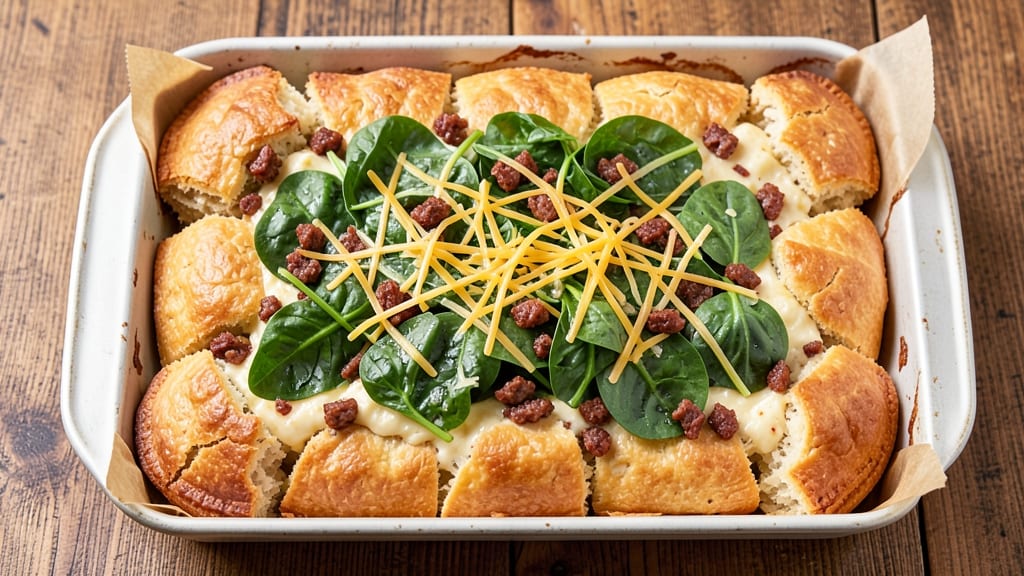 Pillsbury Biscuit Egg Casserole Recipe: Flaky Layers and Golden Egg Custard