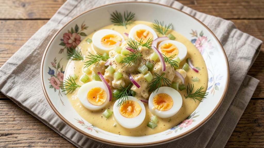 Traditional Egg Salad Recipe: Crunchy Celery and Mustard for Picnic Perfection